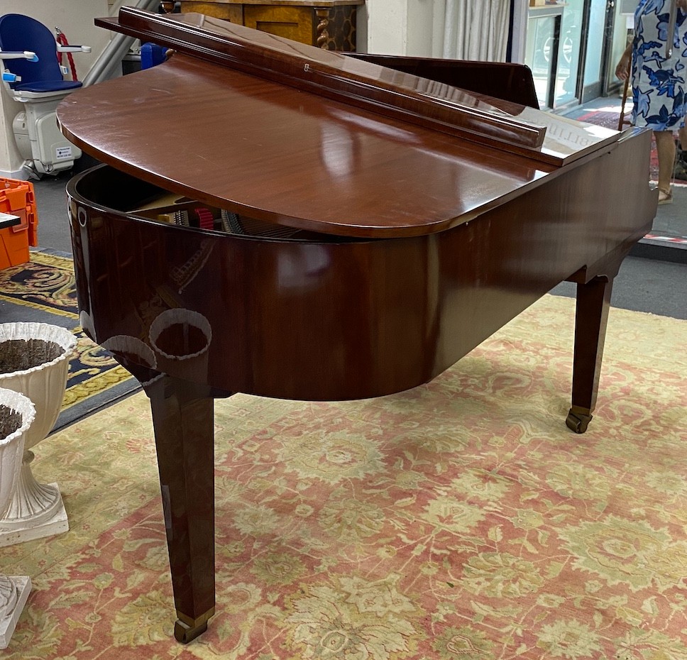 A Petrof 6ft 2in Model III grand piano, mahogany cased, serial number 513137 circa 1994.